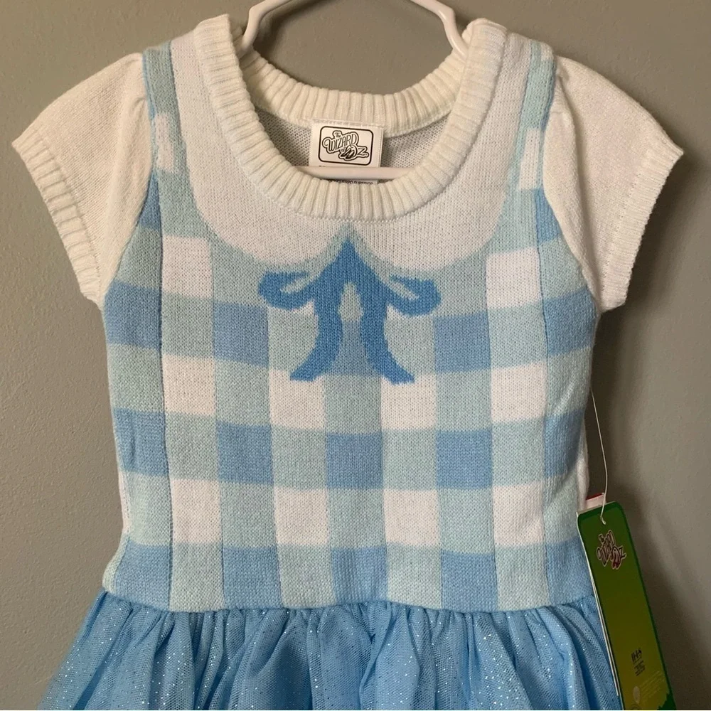 NWT. WB The Wizard of Oz Toddler Girl Dorothy Cosplay Sweater